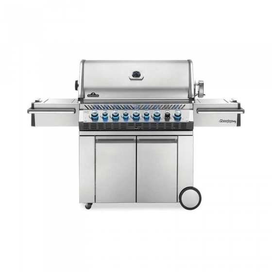 Grill Gazowy Napoleon na gaz ziemny z palnikiem do steków i pełnym rożnem PRESTIGE PRO 665